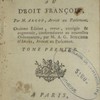 Institution au droit françois