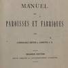 Droit administratif ou manuel des paroisses et fabriques
