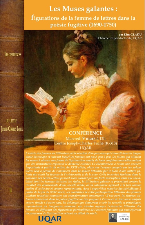 Les Muses galantes : figurations de la femme de lettres dans la poésie fugitive (1690-1750)