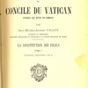 Études théologiques sur les constitutions du Concile du Vatican d’après les actes du concile