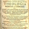Theologia mentis et cordis : seu speculationes universae doctrinae