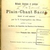Magister choralis : Méthode théorique et pratique du plain-chant sacré