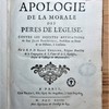 Apologie de la morale des Pères de l'Église, contre les injustés accusations du sieur Jean Barbeyrac, professeur en droit & en histoire à Lausanne