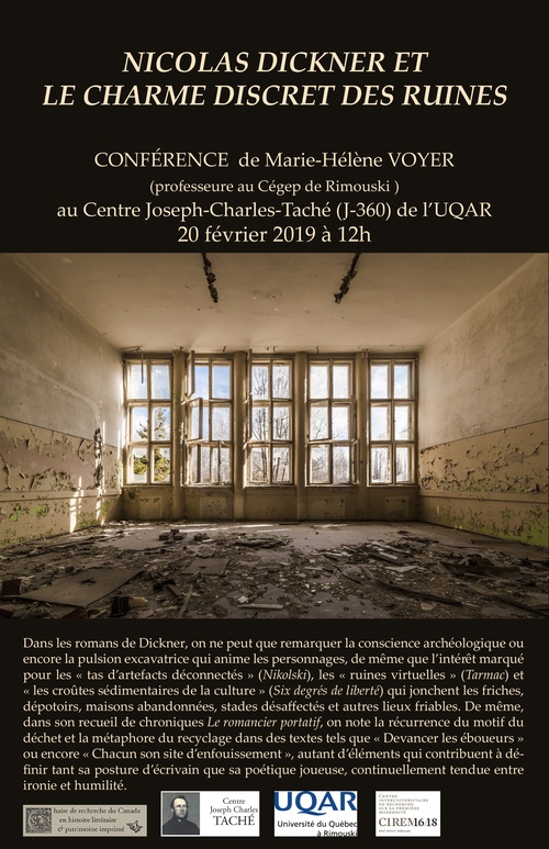 Nicolas Dickner et le charme discret des ruines