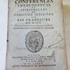 Conferences théologiques et spirituelles du chrestien intérieur sur les grandeurs de Dieu