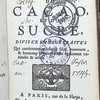 Histoire naturelle du cacao et du sucre