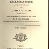Cours d'histoire ecclésiastique à l'usage des séminaires