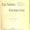 La Sainte Eucharistie