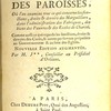 Traité du gouvernement spirituel et temporel des paroisses