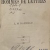 Nos hommes de lettres