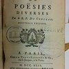 Recueil de poësies diverses