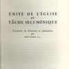 Unité de l’Église et tâche oecuménique