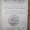 Traité historique de l'établissement et des prérogatives de l'Eglise de Rome et de ses evesques