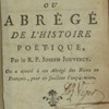 Appendix de diis et Héroibus poeticis, ou Abrégé de l’histoire poétique