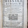 Missale Romanum ex decreto sacro-sancti Concilii Tridentini restitutum