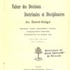 Valeur des décisions doctrinales et disciplinaires du Saint-Siège : Syllabus, Index, Saint-Office, Galilée
