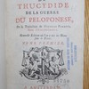L'histoire de Thucydide de la guerre du Peloponese