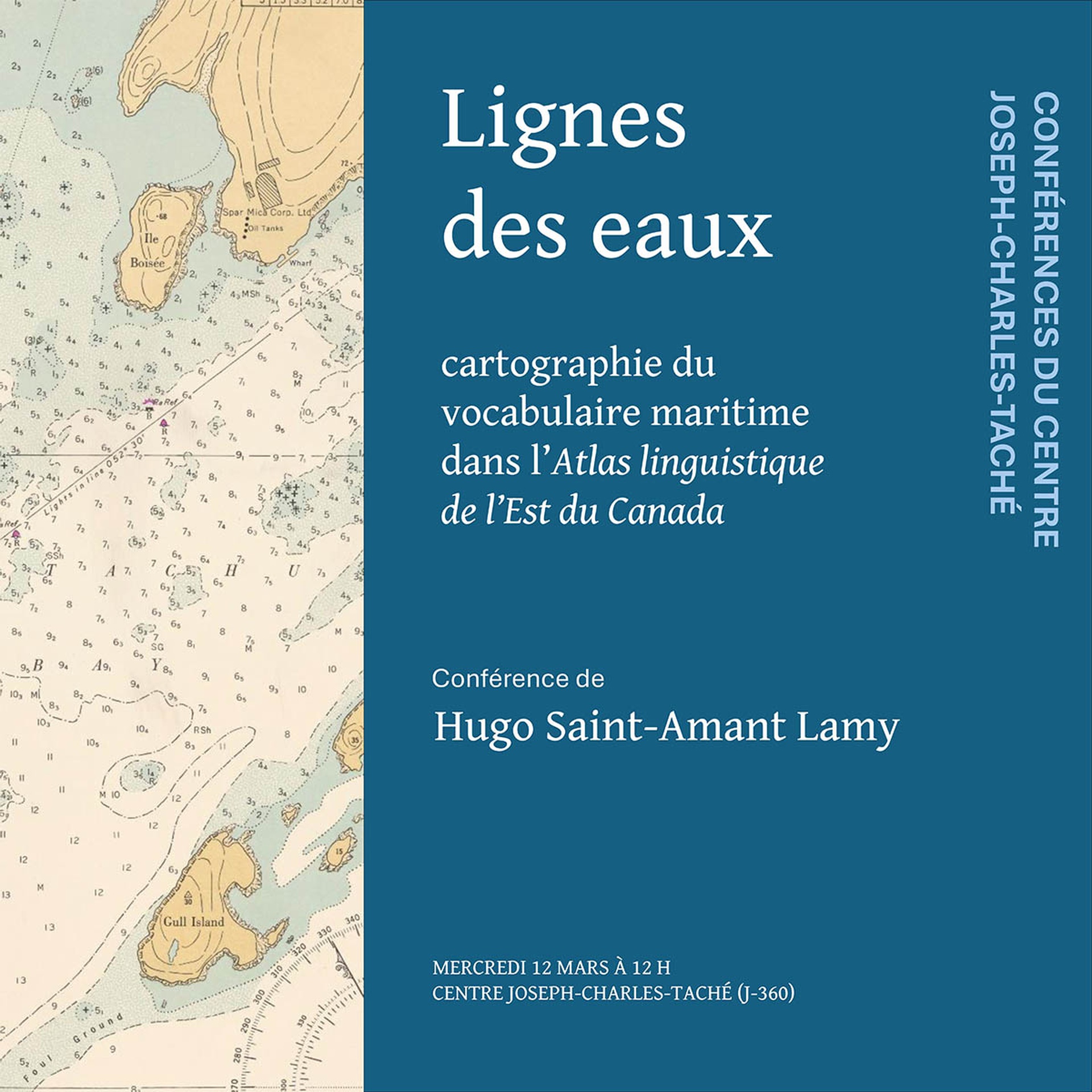 Conférence | Lignes des eaux. Cartographie du vocabulaire maritime dans l' « Atlas linguistique de l'Est du Canada »