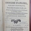 Conférences ecclésiastiques du Diocèse d'Angers sur les contrats, tenues dans les anneés 1722 & 1728