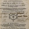 Conférences ecclésiastiques du diocèse d’Angers, sur les censures