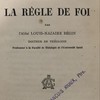 La Sainte Écriture et la règle de foi