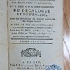 Conférences théologiques et morales, par demandes et réponses, sur les commandemens du Décalogue et de l'Église, avec des résolutions de cas de conscience sur chaque matière ; à l'usage des missionnaires & de ceux qui s'emploient à la conduite des âmes