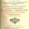 Commentarii [...] S. Thomae Aquinatis