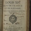Ordonnance de Louis XIV, Roy de France et de Navarre, donnée à Saint Germain en Laye, au mois d'avril 1667