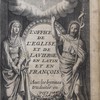 L'office de l'église et de la vierge en latin et en françois avec les hymnes traduites en vers