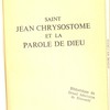 Saint Jean Chrysostome et la parole de Dieu