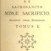 Benedicti XIV. pont. max. commentarius de sacrosancto missae sacrificio