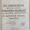 De Eminentia Deiparae Virg. Mariae semper immaculatae
