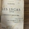 Les Incas ou la destruction de l'empire du Pérou