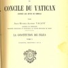 Études théologiques sur les constitutions du Concile du Vatican d’après les actes du concile