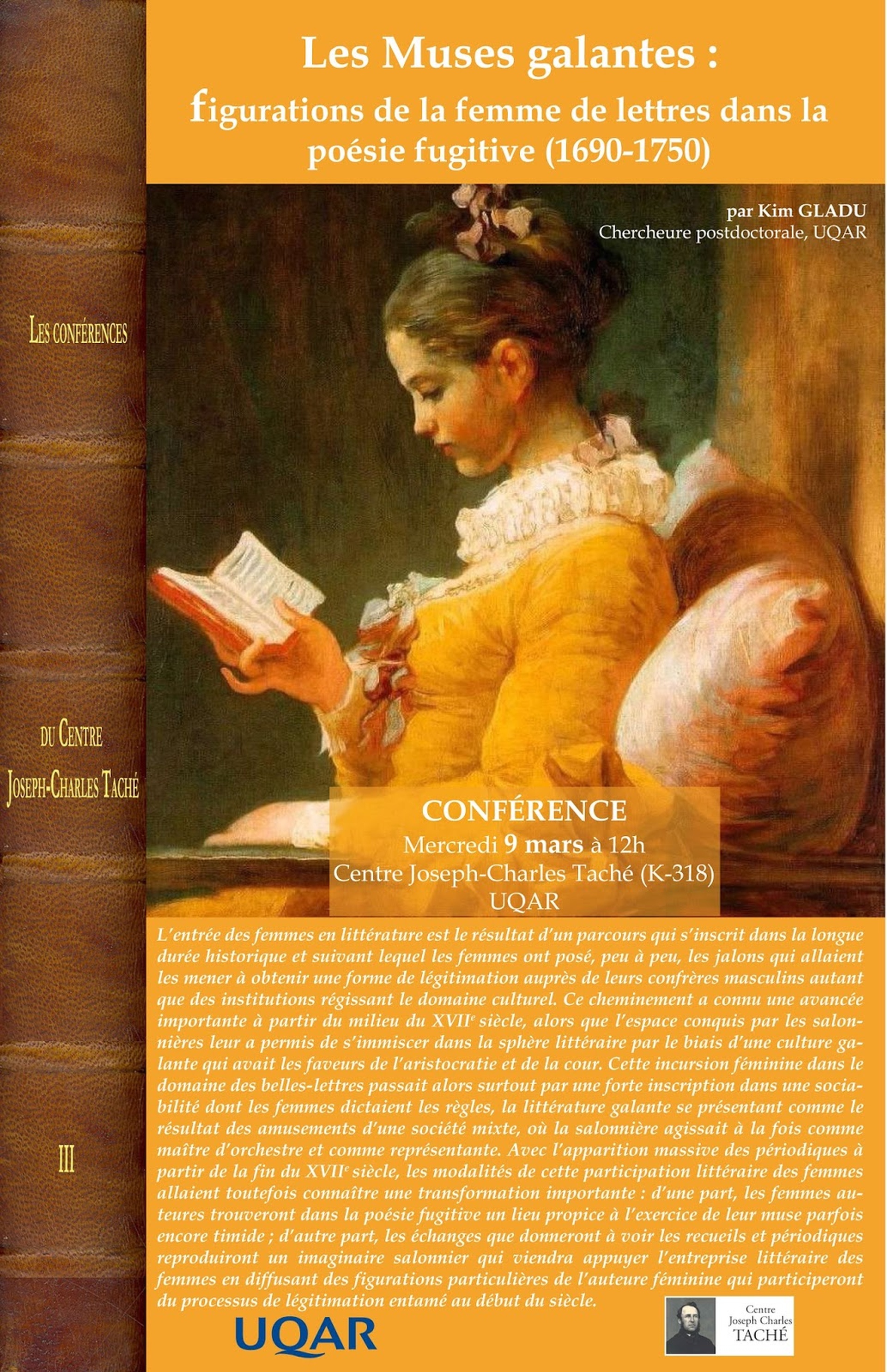 Les Muses galantes : figurations de la femme de lettres dans la poésie fugitive (1690-1750)
