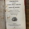 Cérémonial des sacrements de confession, communion, & extrême-onction, de la visite des malades et de l'ordre de la sépulture, conformément au rituel romain, pour les religieuses de Sainte Ursule, divisé en trois livres