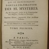 Examen et résolutions des principales difficultés qui se rencontrent dans la célébration des ss. mysteres