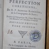 La pratique de la perfection chrétienne