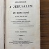 Pélerinage à Jérusalem et au Mont Sinaï en 1831, 1832 et 1833