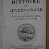 Histoire du Lutheranisme