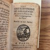 Les constitutions des religieuses de Sainte Ursule, de la Congregation de Paris