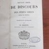 Nouveau choix de discours des Pères grecs