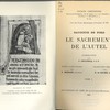 Le sacrement de l’autel