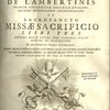 De sacrosancto missae sacrificio libri tres