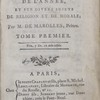 Sermons pour les principales fêtes de l'année, et sur divers sujets de morale