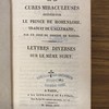 Sur les cures miraculeuses opérées par le prince de Hohenlohe ; Lettres diverses sur le même sujet