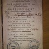 Athanasiou dialogoi, peri tes hagias triados baseleiou logoi d, kata dussebous unomiou anastaiou kai kyrillou ekthesis syntomos tes orthodoxous piesteos : Athanasii Dialogi V, de sancta Trinitate : Basilii Libri IIII, adversus impium Eunomium, Anastasii et Cyrilli compendiaria orthodoxae fidei explicatio