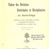 Valeur des décisions doctrinales et disciplinaires du Saint-Siège : Syllabus, Index, Saint-Office, Galilée