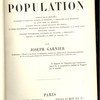 Du Principe de population