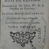 Aventuras De Telemaco, Hijo De Ulisses, continuacion del Libro IV. de la Odyssea de Homero